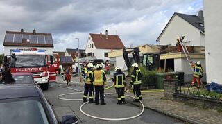 Feuerwehr-Einsatz in Sandhausen.