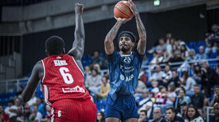 Heidelberg Academic Michael Weathers - hier beim Heidelberg Basketball Cup - wurde von den Bundesliga-Fans zum „Most Likeable Player“ gewählt.