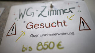 Teuer und knapp: WG-Zimmer in deutschen Studentenstädten.