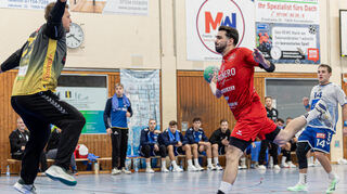 Benedikt Damm (r.) gab sein Comeback bei der HG Oftersheim/Schwetzingen.