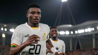 Tottenham-Star Mohammed Kudus hat mit Ghana den Sprung zur WM geschafft. (Archivbild)