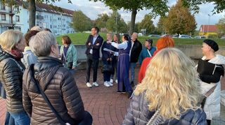 Genau da stand das Bahnwärterhäuschen