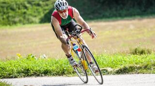 Auch auf dem Rennrad gibt Pedro Leischwitz immer noch eine gute Figur ab.