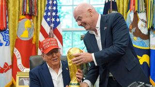 US-Präsident Donald Trump hat einen engen Draht zu FIFA-Chef Infantino. (Archivbild)