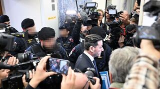 Unter großem Medienandrang fiel das Urteil gegen René Benko