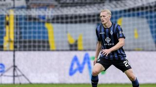 Mannheims Julian Rieckmann am Ball.