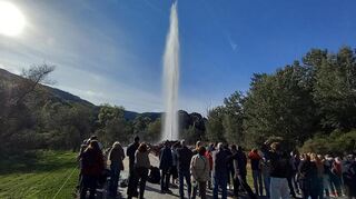 Ein Besuch beim weltweit größten Kaltwassergeysir steht beim Ketscher Umweltstammtisch ebenfalls auf dem Programm.