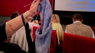 Eines der vielen Muster, an denen beim Strickkino gearbeitet wurde.