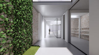 Die Passage in Richtung Mannheimer Straße bei Tag.