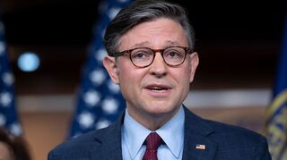 Der republikanische Vorsitzende des Repräsentantenhauses, Mike Johnson, rechnet nicht mit einer dritten Amtszeit Trumps. (Archivfoto)