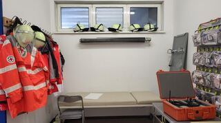 Ein Blick in das medizinische Zentrum im Carl-Benz-Stadion.