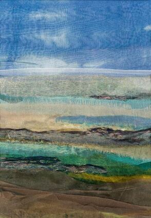 Bei den Landschaftsimpressionen von Ingrid Eckert scheinen Himmel und Erde ineinander überzugehen.