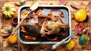 Um den Martinstag wird gerne traditioneller Gänsebraten serviert.Bild: Canva