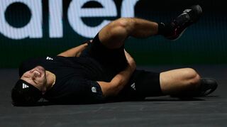 Alexander Zverev stürzte während des Matches.