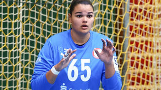 Leonie Moormann könnte gegen Ismaning wieder im Tor der Kurpfalz-Bären stehen.