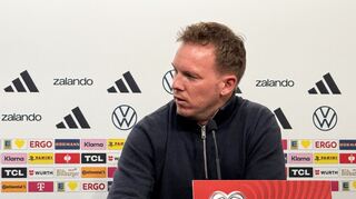 Nagelsmann bei der Pressekonferenz in Luxemburg.