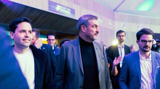 Söder sprach sich beim Deutschlandtag der Jungen Gruppe für weitere Verhandlungen mit der SPD aus. (Archivbild)