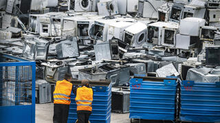 Angesammelter Elektroschrott (Symbolbild).
