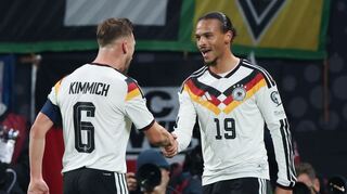 WM-tauglich: Kimmich und Sané beim 6:0.
