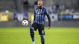 Terrence Boyd beim Spiel des SV Waldhof Mannheim gegen FC Astoria Walldorf im Landespokal Baden. Am Samstag trifft der SVW auf den SV Wehen Wiesbaden.