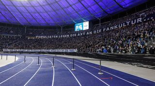 Auch die Fans von Hertha BSC haben ihren Unmut geäußert.