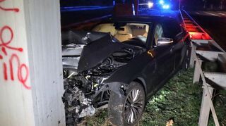 Am Samstagmorgen hat sich auf der Überleitung von der B38a auf die B36 ein Unfall ereignet.