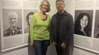 Die Tübinger Kunstschaffenden Lissi Maier-Rapaport und Peter Krullis haben Menschen poträtiert, die sich bewusst gegen Judenfeindlichkeit positionieren.