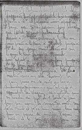 <p>Eine Seite aus dem Tagebuch von Zwangsarbeiter Hubert Andersen.</p>